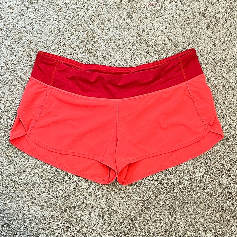 Lululemon Speed Shorts 2.5" Flare/True Red
